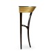 Stepped Gilded Demilune Console