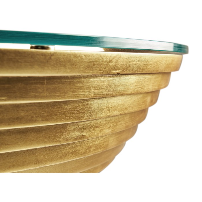Stepped Gilded Demilune Console