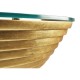 Stepped Gilded Demilune Console