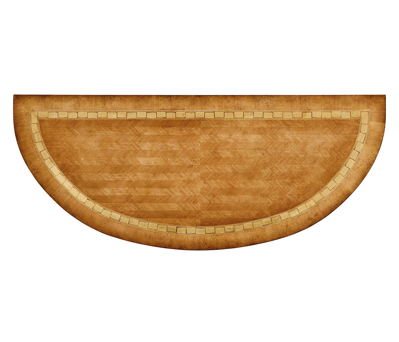 Satinwood demilune cabinet