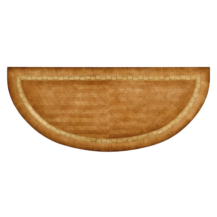 Satinwood demilune cabinet