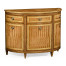 Satinwood demilune cabinet
