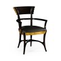 Stepped Gilded Dining Arm Chair