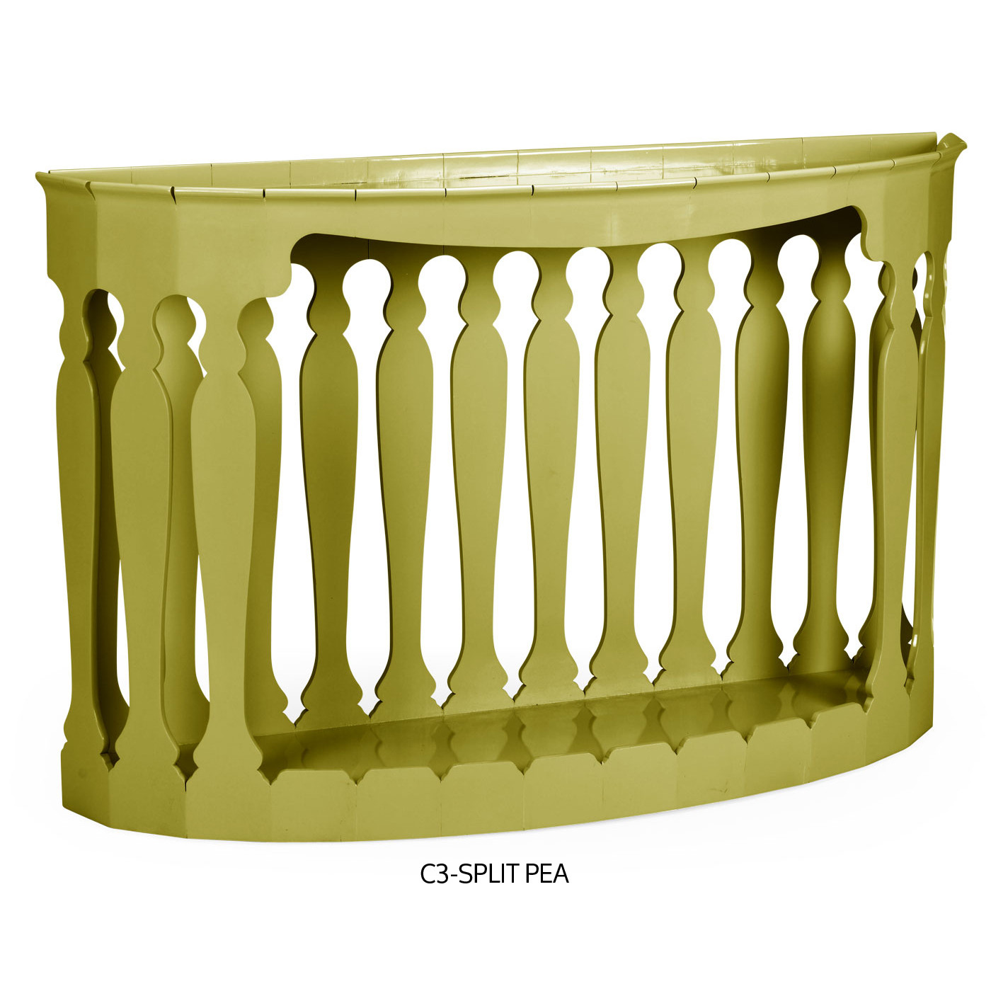 Moorish demilune console (no painting)