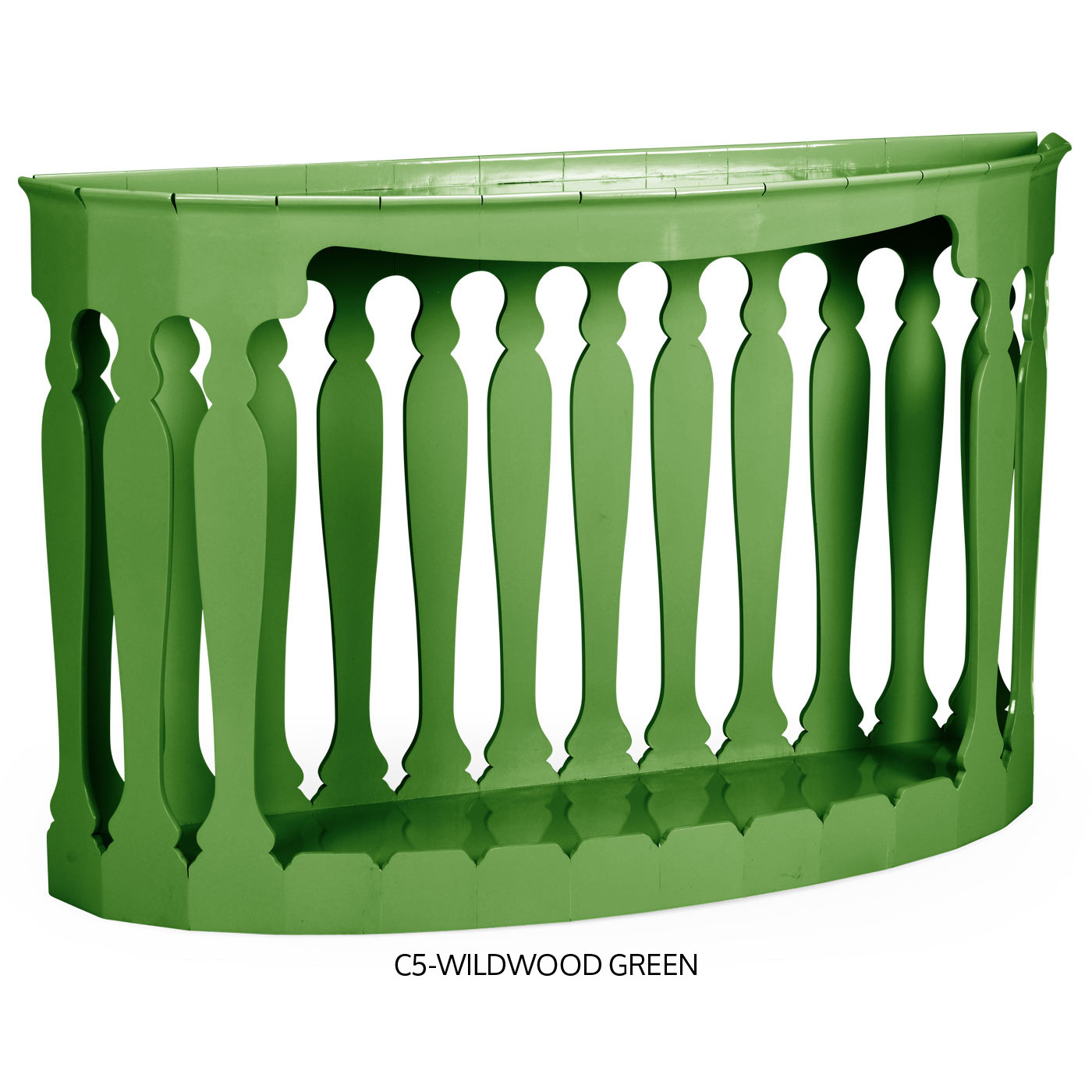 Moorish demilune console (no painting)