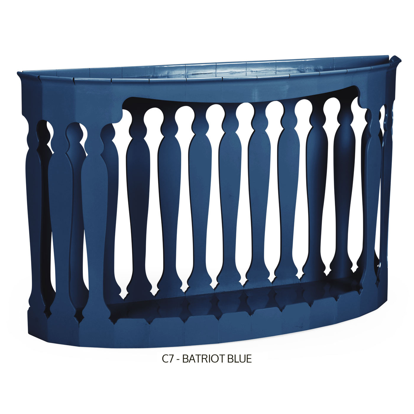 Moorish demilune console (no painting)