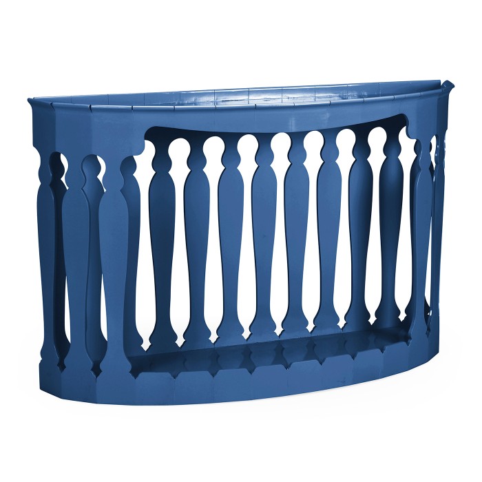 Moorish demilune console (Patriot blue)