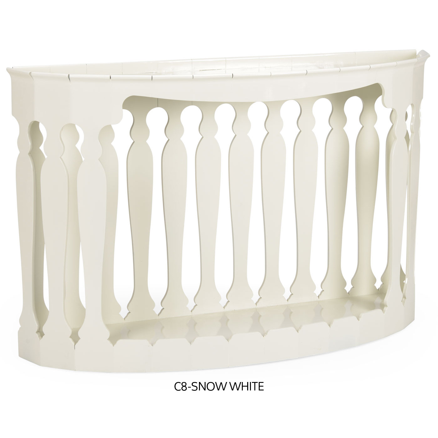 Moorish demilune console (no painting)