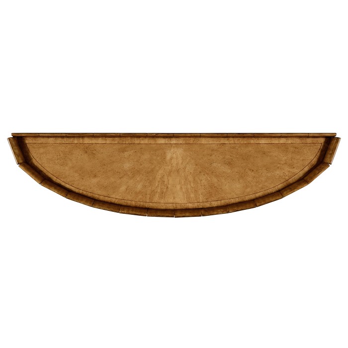 Moorish demilune console (Masur birch light)