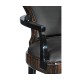 Full Back Art Deco Macassar Ebony Dining Arm Chair
