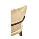 Full Back Art Deco Champagne Dining Arm Chair
