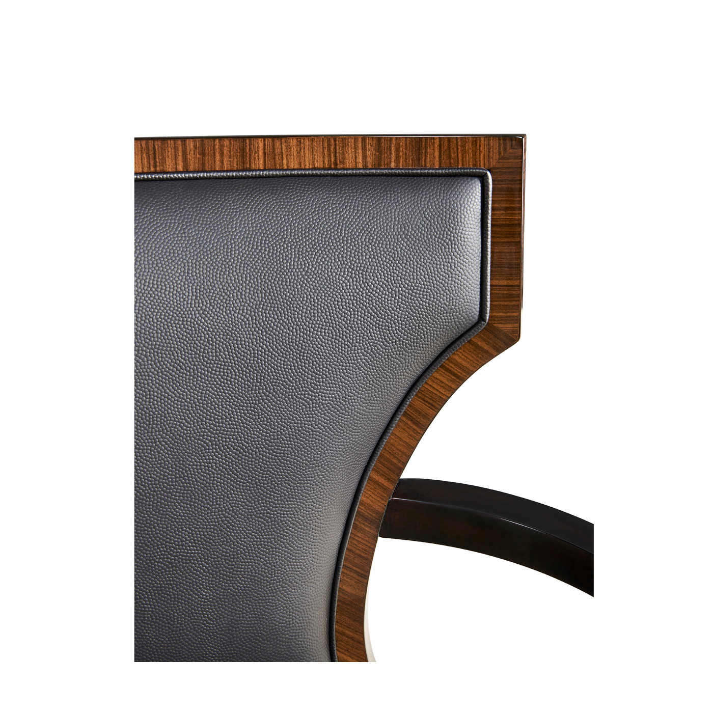 Full Back Art Deco High Lustre Santos Dining Arm Chair