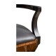 Full Back Art Deco High Lustre Santos Dining Arm Chair