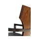 Full Back Art Deco High Lustre Santos Dining Arm Chair