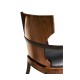Full Back Art Deco High Lustre Santos Dining Arm Chair