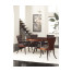 Full Back Art Deco High Lustre Santos Dining Arm Chair