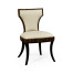 Full Back Art Deco Macassar Ebony Dining Side Chair