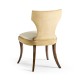 Full Back Art Deco Champagne Dining Side Chair