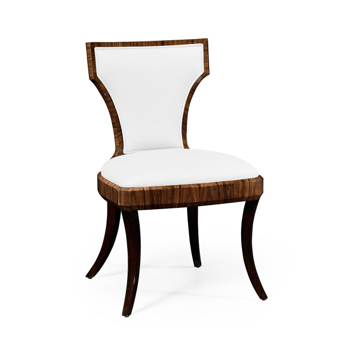 Full Back Art Deco High Lustre Santos Dining Side Chair