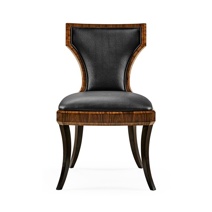 Full Back Art Deco High Lustre Santos Dining Side Chair