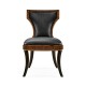 Full Back Art Deco High Lustre Santos Dining Side Chair