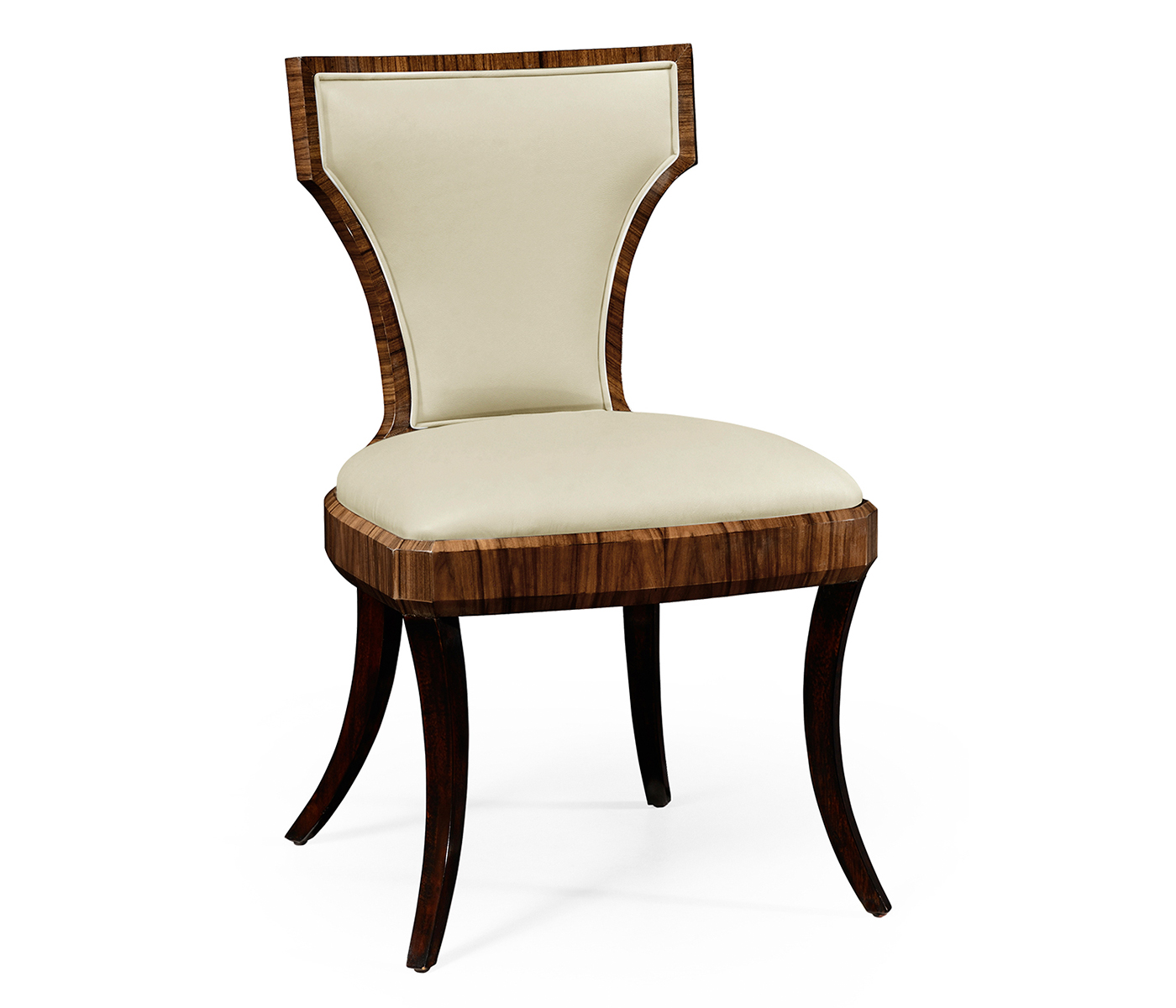 Full Back Art Deco High Lustre Santos Dining Side Chair