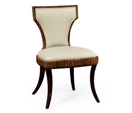 Full Back Art Deco High Lustre Santos Dining Side Chair