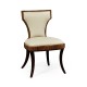 Full Back Art Deco High Lustre Santos Dining Side Chair