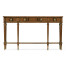 Dark Crotch Walnut Narrow Console