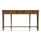 Dark Crotch Walnut Narrow Console