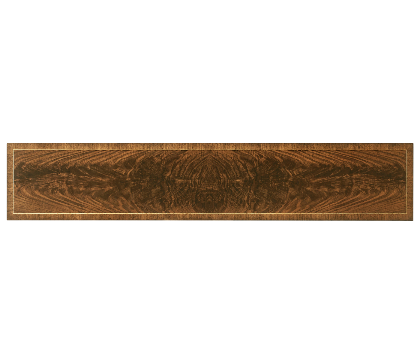 Dark Crotch Walnut Narrow Console