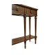 Dark Crotch Walnut Narrow Console