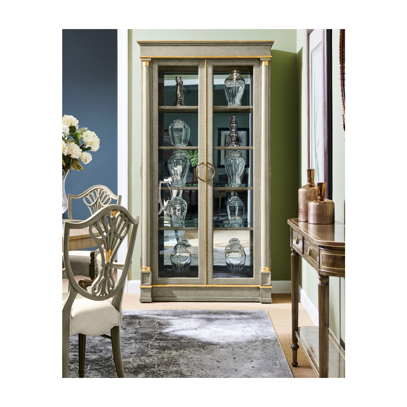 Regency Console with Shelf