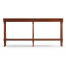 Country living style narrow walnut console