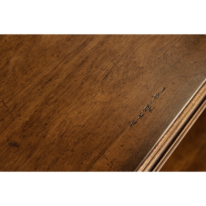 Country living style narrow walnut console