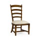 Country Walnut Fireside Side Chair