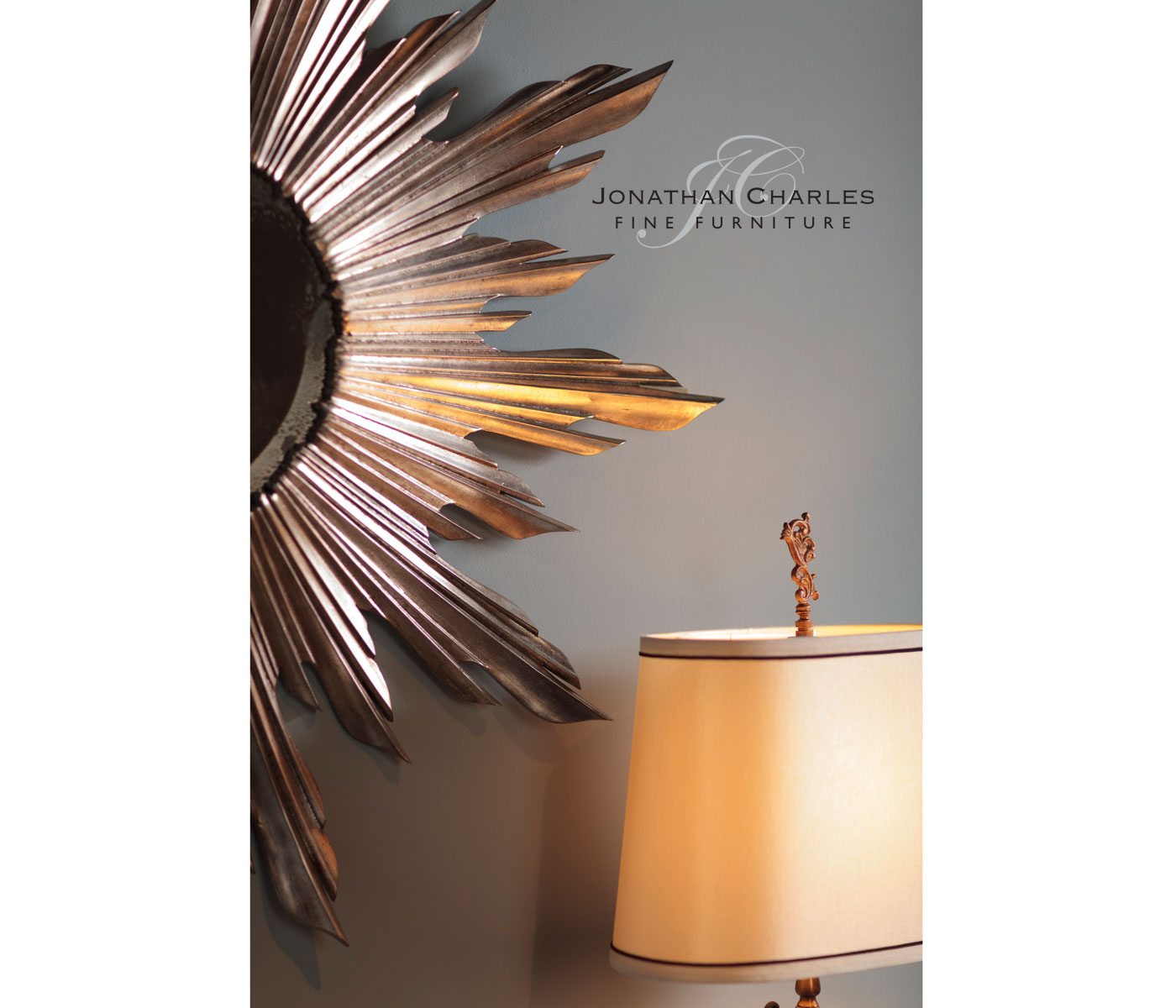 Small silver sunburst mirror