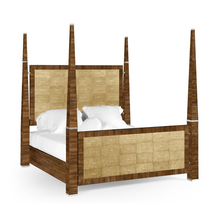 Ivory Shagreen Cali King Bed
