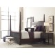 Faux Macassar & Anthracite Faux Shagreen US Queen Bed