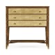 Ivory Shagreen Chest of Drawers with Brass