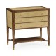 Ivory Shagreen Chest of Drawers with Brass