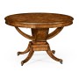 Biedermeier Style Crotch Walnut Centre/ Library Table