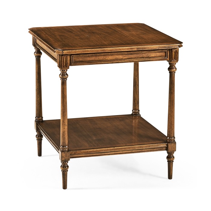 Victorian style walnut side table