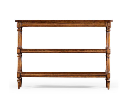 Victorian Style Walnut Three Tier Étagère