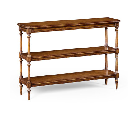 Victorian Style Walnut Three Tier Étagère