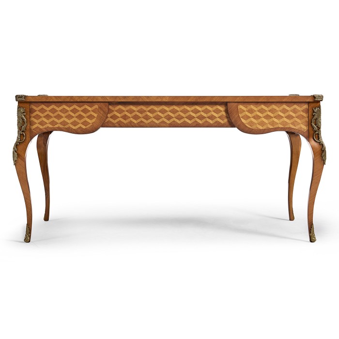 Satinwood & Marquetry Bureau Plat