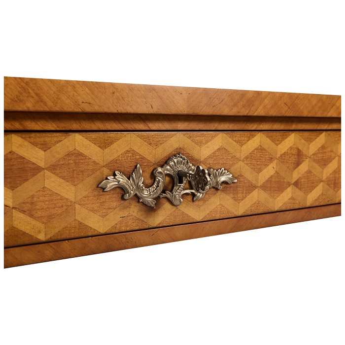 Satinwood & Marquetry Bureau Plat