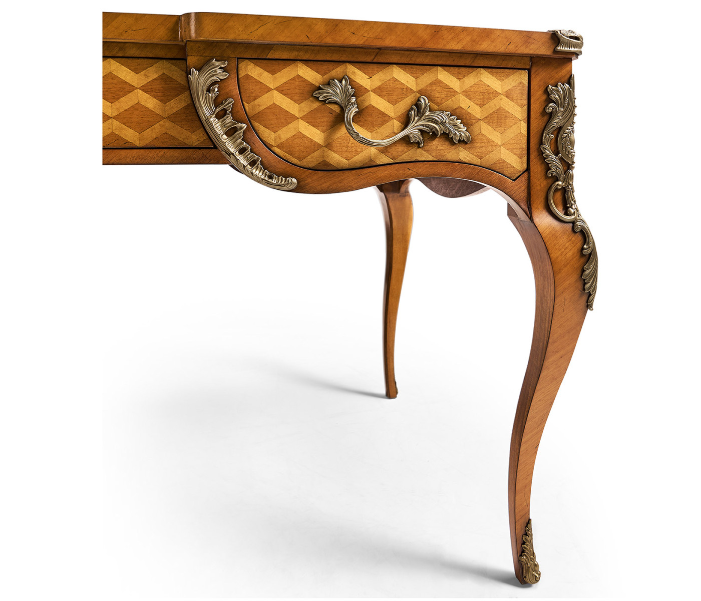 Satinwood & Marquetry Bureau Plat