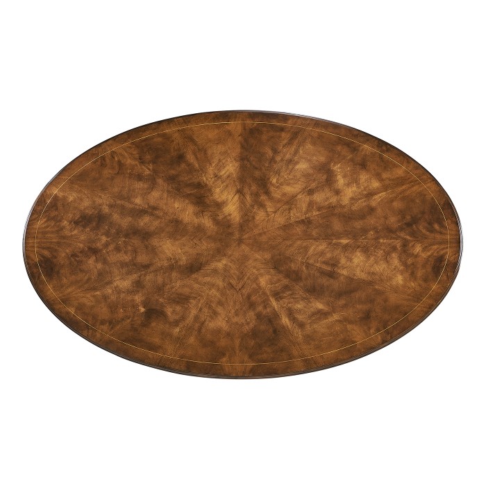 Biedermeier Style Oval Dining Table 96