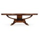 Biedermeier Style Mahogany Oval Dining Table 96